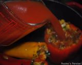 A picture of step 8 of Persian Stuffed bell peppers.