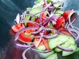 Creamy Cucumber and Tomato Salad