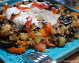 A picture of step 15 of Turkish Grilled eggplant salad with yogurt-mint sauce.