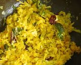 A picture of step 4 of Cabbage Thoran.