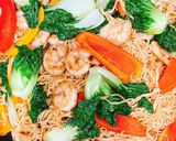 Hình bước làm 4 của món Mì xào tôm 🍤