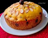 A picture of step 8 of Gulabjamun custard cake.