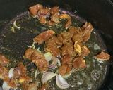 A picture of step 3 of Beef and sausage Shawarma.