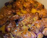A picture of step 5 of Blueberry-Lemon Cinnamon Roll Breakfast Bake #mommasrecipes.