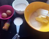 A picture of step 1 of Orange cake.