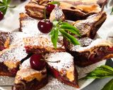 A legfinomabb kevert, csíkos, gyümölcsös süti recept fázis 8 fotója