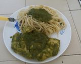 Foto del paso 4 de la receta: Milanesa de pollo en salsa verde