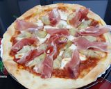 Foto del paso 5 de la receta Pizza de jamón serrano y alcachofas