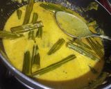 A picture of step 6 of Drumstick besan curry.