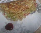 A picture of step 1 of Egg roll maggi.