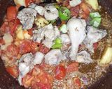 A picture of step 5 of Chicken yakhni pulao.