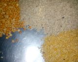 A picture of step 1 of Dahi bhallay.