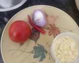A picture of step 1 of Besan chilla.