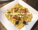 A picture of step 1 of Fusilli with olive:.