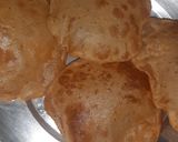 A picture of step 5 of Pudi or Poori.