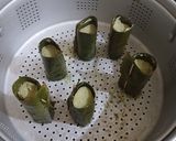 Foto langkah ke 7 dari resep Kue Putu Bambu Daun Kelor (Cetakan Daun Pisang).