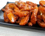 A picture of step 2 of Chilli Milli Potatoes.