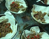 A picture of step 5 of Cheesy Taco cups 🌮.