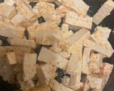 A picture of step 2 of Airfried Asian style Veg Tofu Fry.