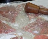 Foto del paso 3 de la receta Saltimboca rellenos con jamón crudo y hojas de salvia en reducción de vino tinto