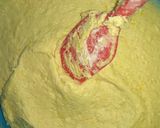 A picture of step 6 of Orange vanilla cake #4weekschallenge.