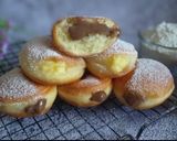 Foto langkah ke 8 dari resep DONAT/BOMBOLONI EMPUUK ISI VANILA & COKLAT CREAM CUSTARD.
