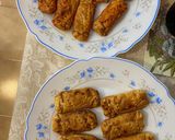 Foto del paso 3 de la receta: Palitos de salmón con queso y de sobrasada airfryer