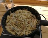 Spenótos, juhtúrós spagetti recept fázis 7 fotója