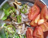 A picture of step 3 of Ragda pav.