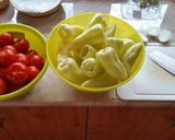 Natúr lecsó (virslivel) recept fázis 1 fotója