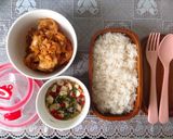 รูปขั้นตอนการทำที่ 6 ของ 🍒ข้าวกล่องกุ้งกระเทียมพริกไท🍒 : Bento Thai cuisine (weekend working)