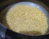 A picture of step 1 of Tuar daal.