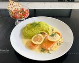 A picture of step 4 of Truffle Cream & Dill Salmon with Mashed Mix.