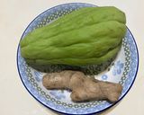 佛手瓜地瓜湯（電鍋料理）的食譜步驟1照片