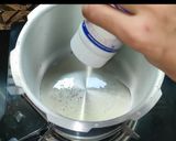 A picture of step 2 of Pulao recipe in pressure cooker.