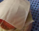 A picture of step 8 of Air-fried chicken zinger burger.