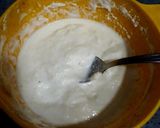A picture of step 1 of Curd Chilla.