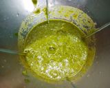 A picture of step 2 of Mint Coriander chutney.