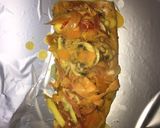 Foto del paso 5 de la receta: Papillote de trucha con verduras, champiñones y salsa de la casa