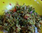 A picture of step 9 of Masala Moong Dahi Chat.