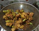 A picture of step 8 of Cauliflower dry Manchurian.