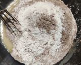 A picture of step 3 of Banana tutti fruity chocolate cake.