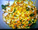 A picture of step 2 of Sprouts and bread poha.