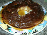 Budín de pan con crema