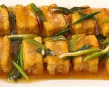 A picture of step 14 of Tofu sandwich with pork and prawn.