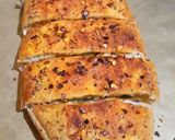 A picture of step 5 of Stuffed Garlic Bread 😋😋.