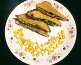 A picture of step 8 of Cheesy Corn Spinach Sandwich.
