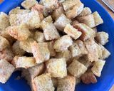 Une image de l'étape 2 de Croûtons pour les salades ou pour les soupes cuisson air fryer.
