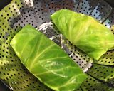 A picture of step 4 of Stuffed Cabbage Roll.