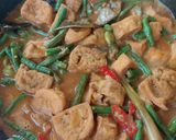 Foto langkah ke 4 dari resep Tahu Tauco Kacang Panjang (pakai santan).